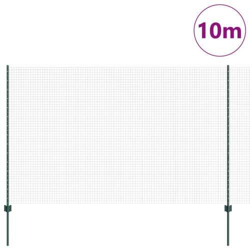 zavarena žičana ograda s 5 U stupova Zelena 1.6x10 m Čelik Cijena