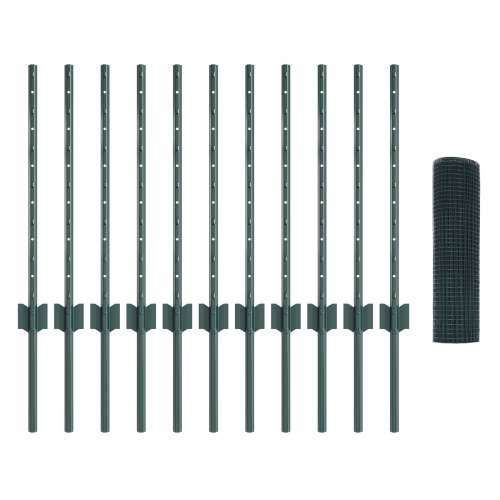 Set ograde od kokošje žice 2 kom Zelena Galvanizirani čelik Cijena
