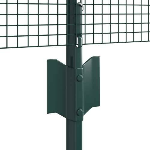 zavarena žičana ograda s 11 U stupova Zelena 0.8x25 m Čelik Cijena