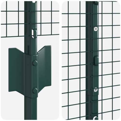 set ograde za vrt Set od 2 Zelena Metal 25 x 1.5 m Izdržljivo Cijena