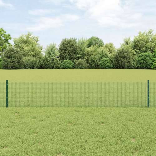 Zavarena žičana ograda s 22 U stupova Zelena 0.4x50 m Čelik Cijena