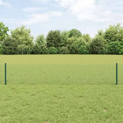 Zavarena žičana ograda s 22 U-postova Zelena 0.4x50 m čelik Cijena