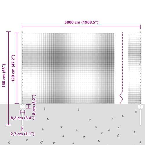 zavarena žičana ograda s 22 U postova zelena 1,2x50 m čelik Cijena