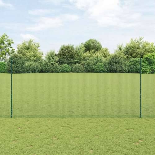 zavarena žičana ograda s 22 U stupova Zelena 1,4x50 m čelik Cijena