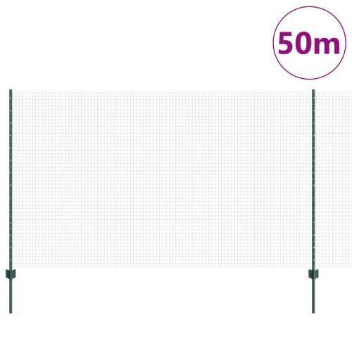 Zavareni žičani ograđivač s 22 U stuba Zelena 1.4x50 m Čelik Cijena