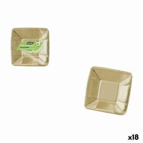 Set tanjura Algon zlatan 18 cm 12 Dijelovi (18 kom.) Cijena