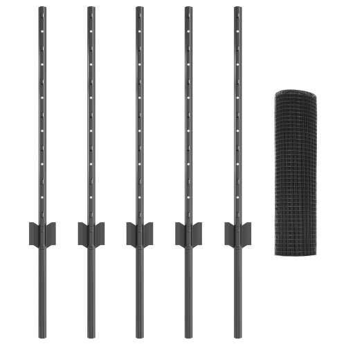 Set žičane ograde za piliće Set od 2 Siva Pocinčani metal Cijena