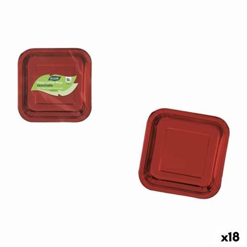 Set tanjura Algon Crvena 20 cm 10 Dijelovi (18 kom.) Cijena