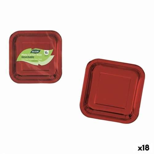 Set tanjura Algon Crvena 23 cm 10 Dijelovi (18 kom.) Cijena