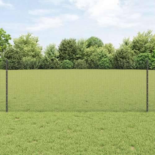 zavarena žičana ograda s 5 U postova Siva 0.8x10 m Čelik Cijena