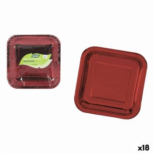 Set tanjura Algon Crvena 26 cm 3 Dijelovi (18 kom.) Cijena