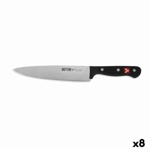 Kuhinjski Nož Quttin SYBARITE Crna Srebrna 20 cm (8 kom.) Cijena
