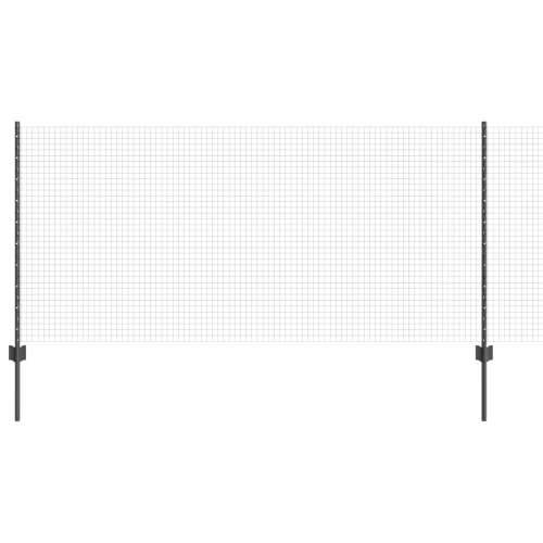 Set ograde za vrt Set od 2 Sivi Metal 10 x 1 m Čvrsta Cijena