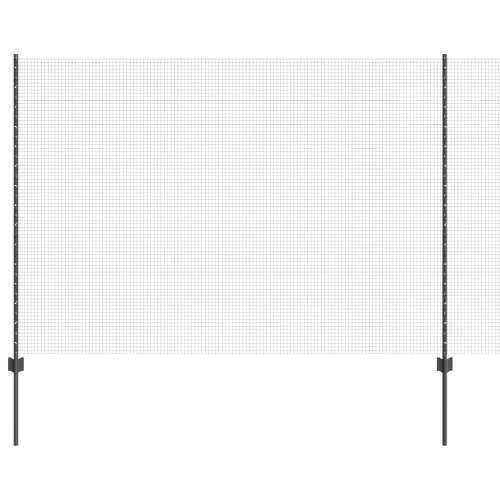 zavarena žičana ograda s 10 U stubovima Siva 1.5x10 m Čelik Cijena