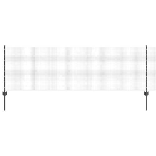 zavarena žičana ograda s 11 U stubovima Siva 0.8x25 m Čelik Cijena