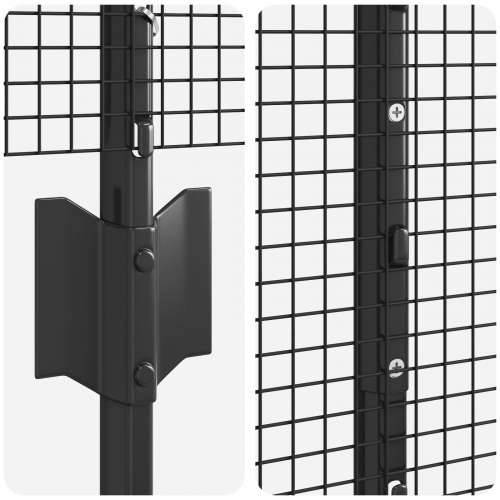 Set ograde za kokoši Set od 2 Siva Metal, žica s PVC premazom Cijena