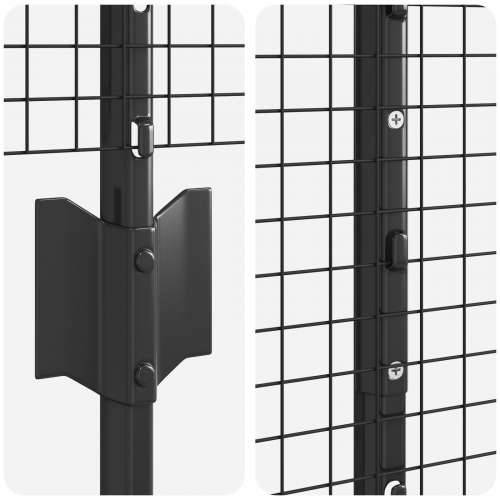 set ograde za vrt Set od 2 Siva Pocinčana čelika 25 x 1 m Cijena