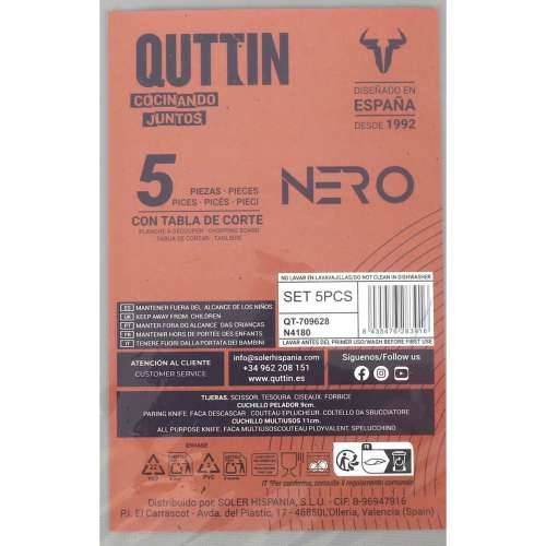 Set Noževa Quttin Nero 5 Dijelovi (4 kom.) Cijena