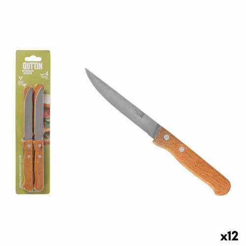 Kuhinjski Nož Quttin Natura Smeđa Srebrna Nehrđajući Čelik 10,5 cm 4 Dijelovi (12 kom.) Cijena