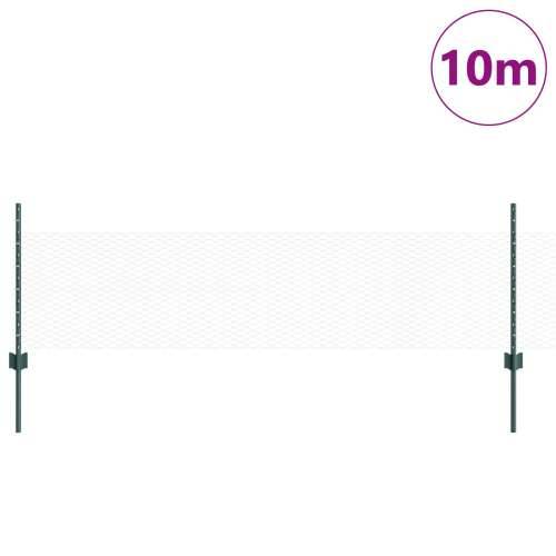 Stupovi ograde 11 kom U-kanal zelena 60 cm čelik Cijena