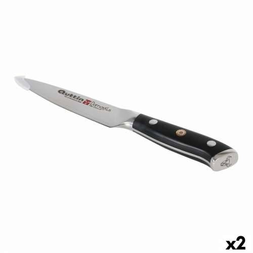 Kuhinjski Nož Quttin Damaskus Crna Srebrna 12 cm (2 kom.) Cijena