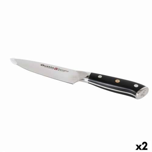 Kuhinjski Nož Quttin DAMASKUS Crna Srebrna 15 cm (2 kom.) Cijena