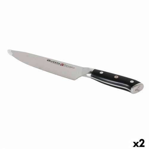 Kuhinjski Nož Quttin DAMASKUS Crna Srebrna 20 cm (2 kom.) Cijena