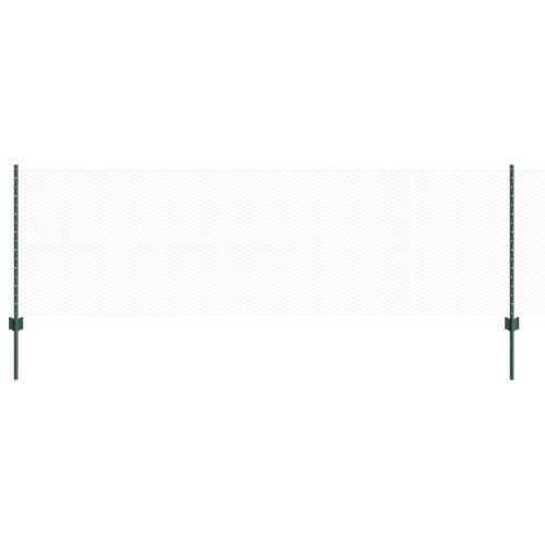 Stupovi ograde 5 kom U-kanal Zelena 80 cm Čelik Cijena