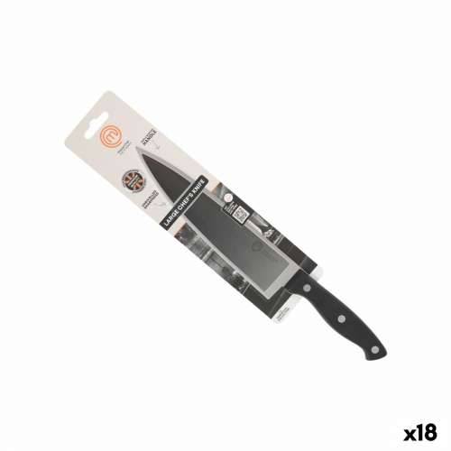 Kuhinjski Nož MasterChef Chef Crna Srebrna 20 cm (18 kom.) Cijena