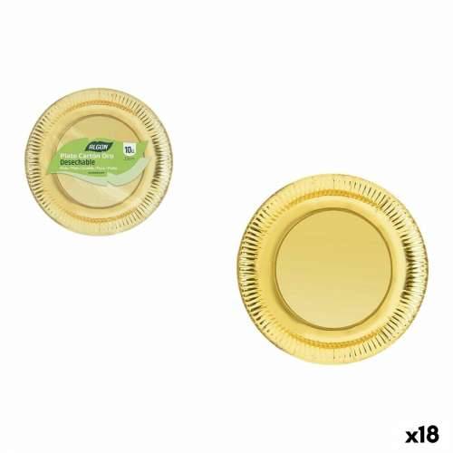 Set tanjura Algon zlatan 23 cm 10 Dijelovi (18 kom.) Cijena