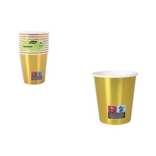 Set Čaša Algon zlatan 200 ml 10 Dijelovi (18 kom.) Cijena