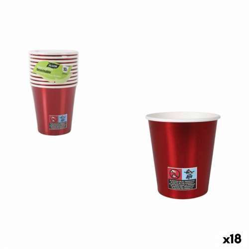 Set Čaša Algon Crvena 200 ml 10 Dijelovi (18 kom.) Cijena