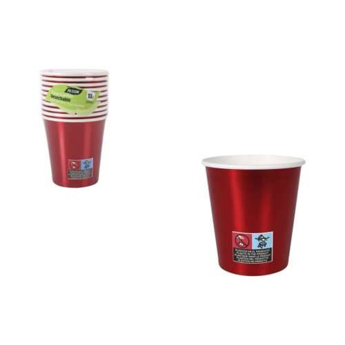 Set Čaša Algon Crvena 200 ml 10 Dijelovi (18 kom.) Cijena