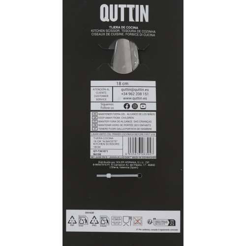Kuhinjske Škare Quttin Albacete 18 cm (8 kom.) Cijena
