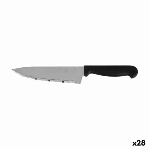 Kuhinjski Nož Quttin Laser Crna Srebrna 28 x 6 x 1,3 cm (28 kom.) Cijena