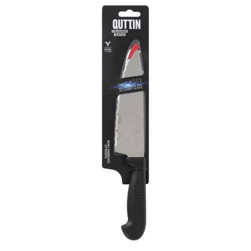Kuhinjski Nož Quttin Laser Crna Srebrna 28 x 6 x 1,3 cm (28 kom.) Cijena