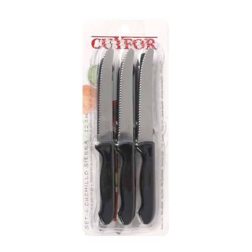 Set za Moževa za Meso Cuyfor Crna Srebrna 12 cm 6 Dijelovi (24 kom.) Cijena