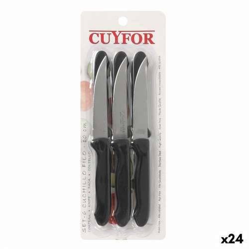 Set Noževa Cuyfor Filo Crna Srebrna 6 Dijelovi (24 kom.) Cijena