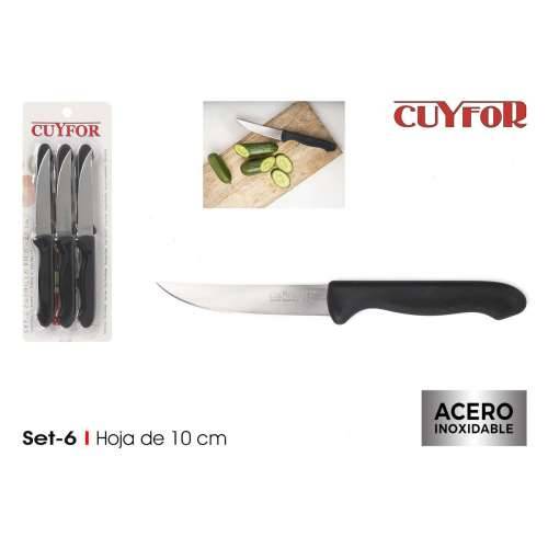 Set Noževa Cuyfor Filo Crna Srebrna 6 Dijelovi (24 kom.) Cijena