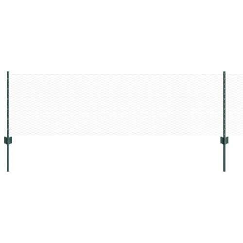 urezane ograde 11 kom U-kanal zelene 60 cm čelik, šesterokutna ograda zelena 0.6x50 m čelik Cijena