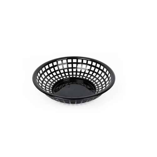 Košara za Kruh Crna Plastika Okruglo 19,6 x 19,6 x 4,6 cm (24 kom.) Cijena