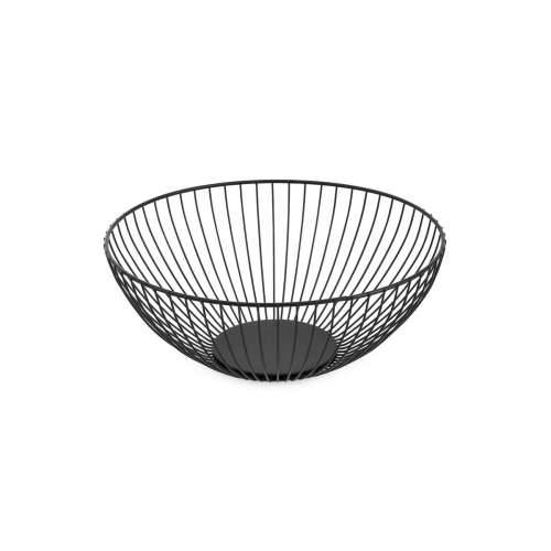 Posuda za Voće Confortime Crna Metal 24,5 x 24,5 x 10 cm (12 kom.) Cijena