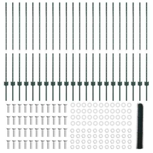 Ograde 11 kom U-Oblik Zelene 120 cm Čelik Cijena