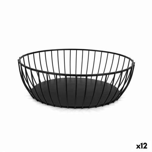 Košara za Kruh My Bar Crna Metal ovalno 24 x 19 x 8 cm (12 kom.) Cijena