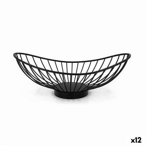 Košara za Kruh My Bar Crna Metal ovalno 25 x 13,5 x 9 cm (12 kom.) Cijena