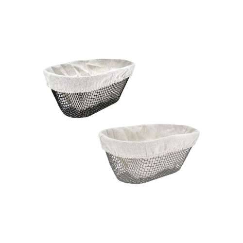 Košara za Kruh Metal ovalno 25 x 13 x 10 cm (18 kom.) Cijena