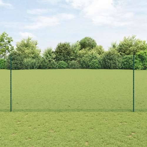 Ograda Postovi 11 kom U-Kanal Zelena 140 cm Čelik, Šesterokutna Ograda Zelena 1.4x50 m Čelik Cijena