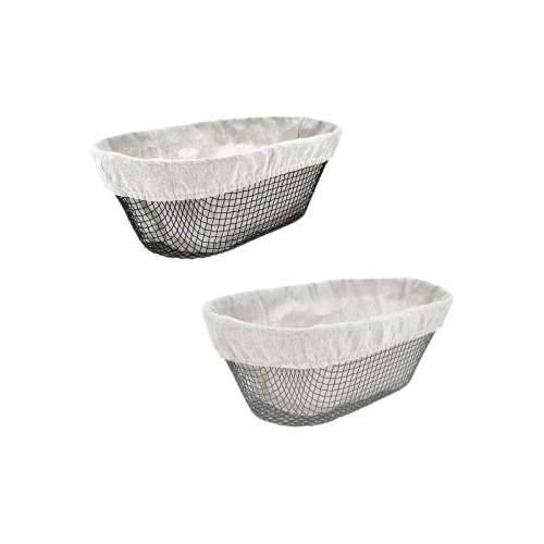 Košara za Kruh Metal ovalno 28 x 15 x 10 cm (12 kom.) Cijena