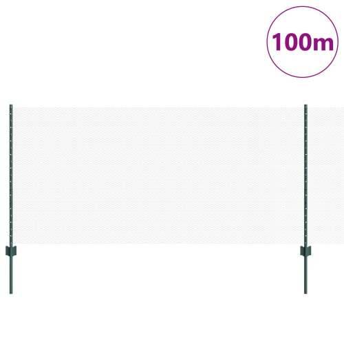Ograde za postavljanje 11 kom U-kanal zelena 100 cm čelik Cijena