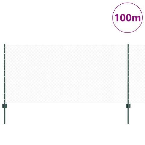 metalni stupovi 11 kom U-kanal Zelena 100 cm čelik Cijena